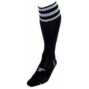 Precision Unisex Adult 3 Stripe Pro Soccer Socks / Black/White